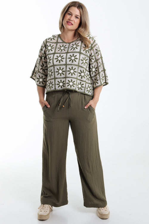 Pull macramé bicolore-Paprika-8