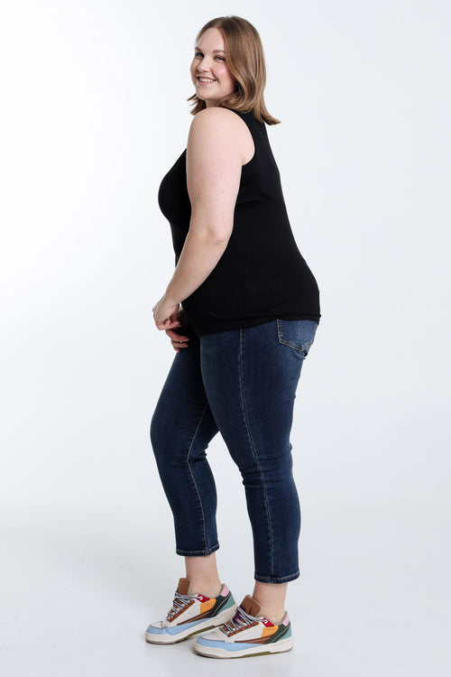 Débardeur uni en viscose-Paprika-9