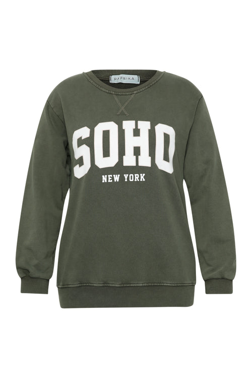 Sweat en coton imprimé Soho-Paprika-7