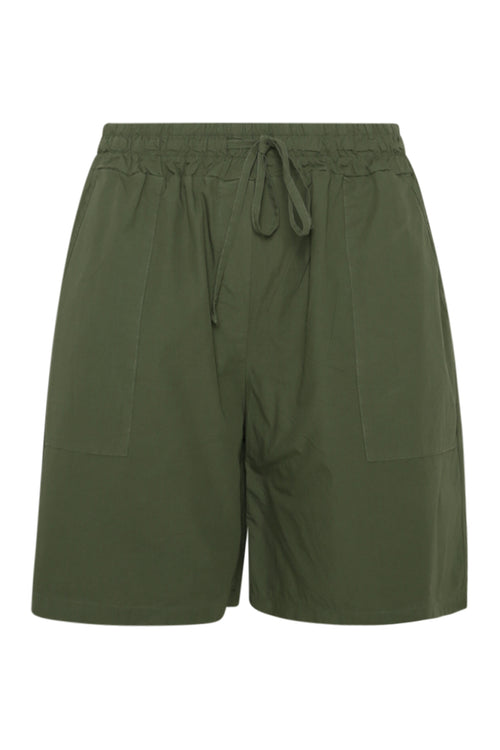 Short en coton uni-Paprika-10