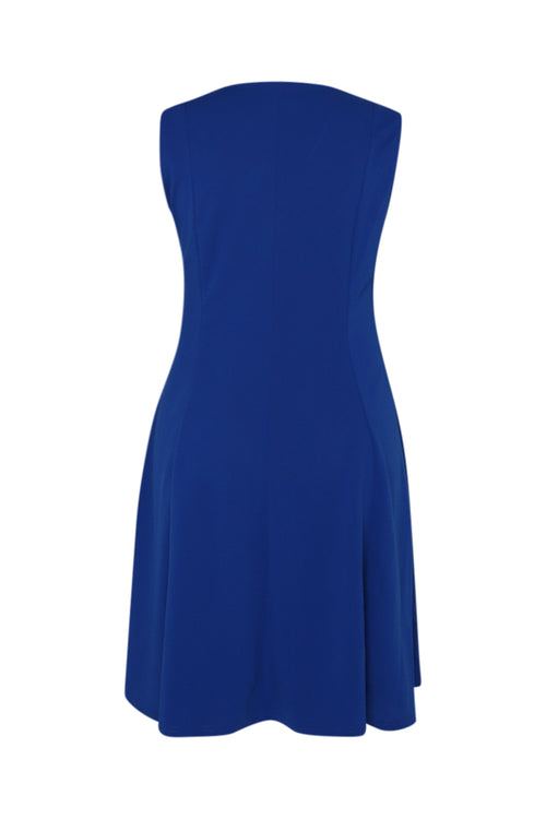 Robe patineuse unie-Paprika-11