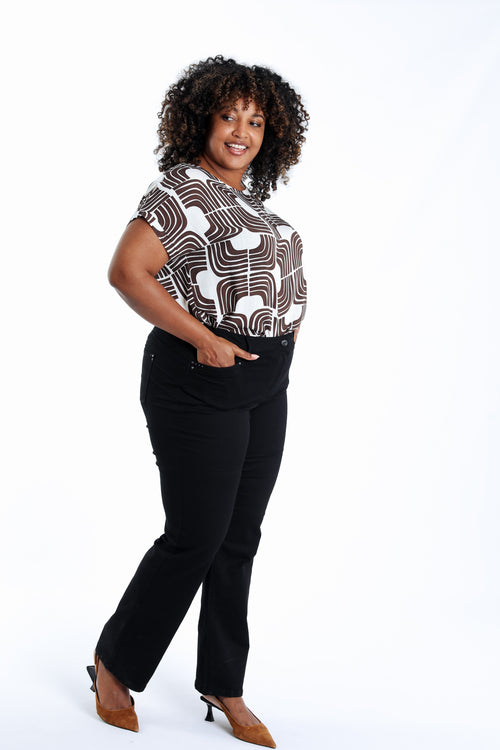 Pantalon droit Mia L 32-Paprika-8