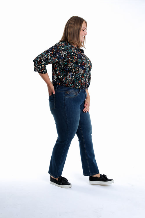 Jeans droit Mia L32-Paprika-7