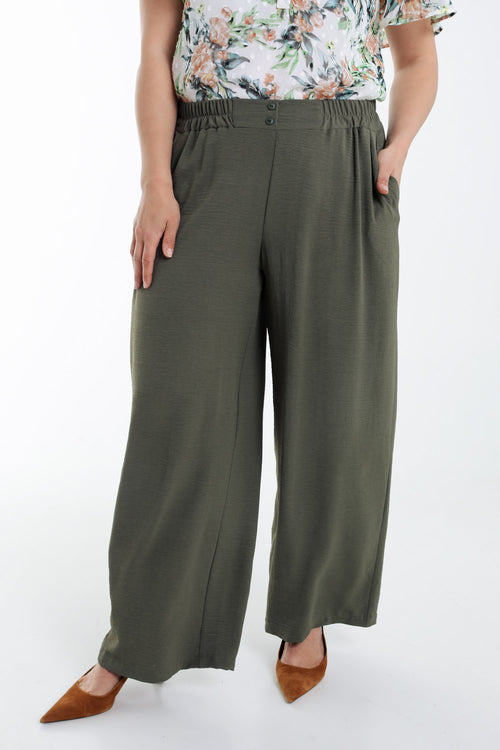 Pantalon fluide uni-Paprika-1