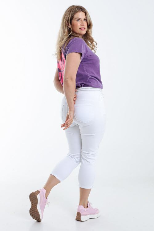 Jegging 3/4 uni-Paprika-2