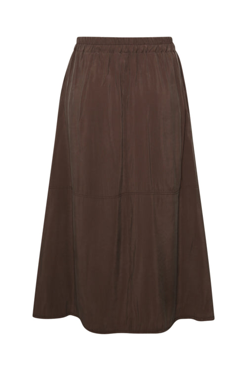 Jupe longue unie-Paprika-8