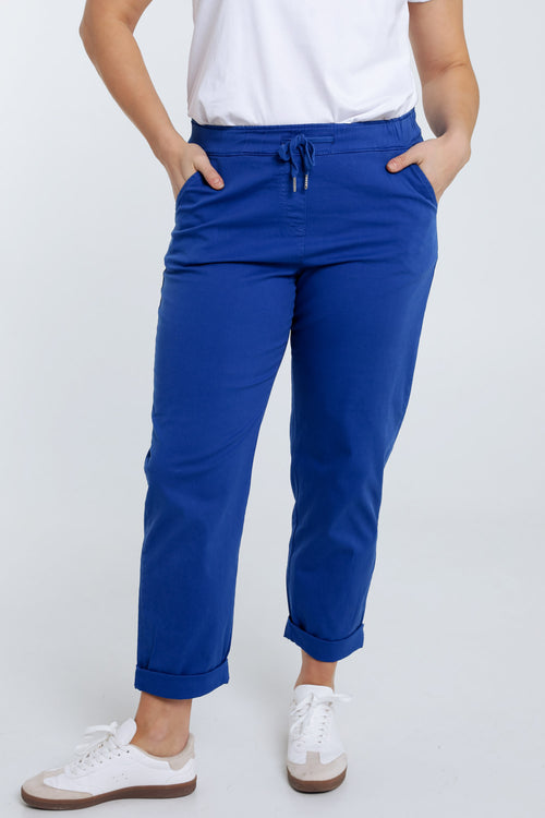 Pantalon chino en coton uni-Paprika-1