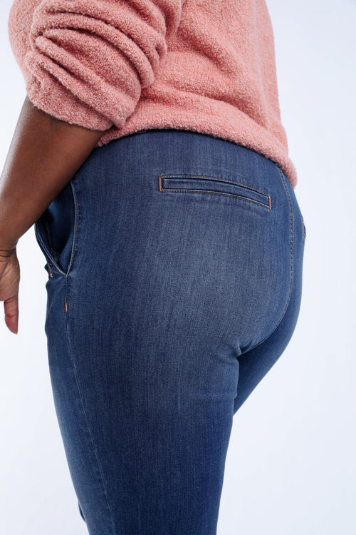 Jeans 7/8 avec revers-Paprika-4