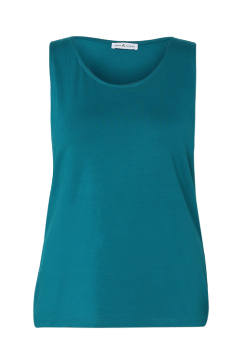 Débardeur uni en viscose-Paprika-10