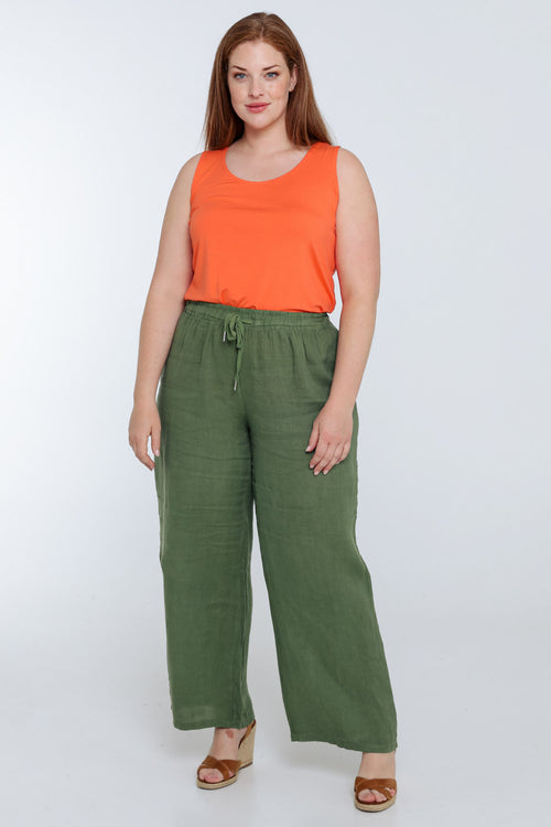 Débardeur uni en viscose-Paprika-9