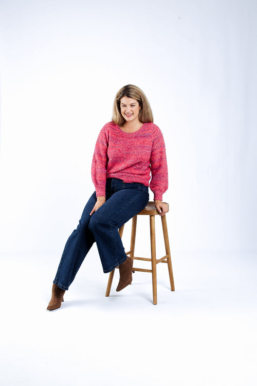 Pull maille bouclette-Paprika-6