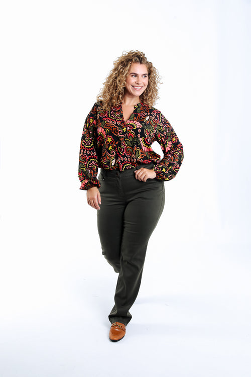 Pantalon droit Mia L 32-Paprika-8