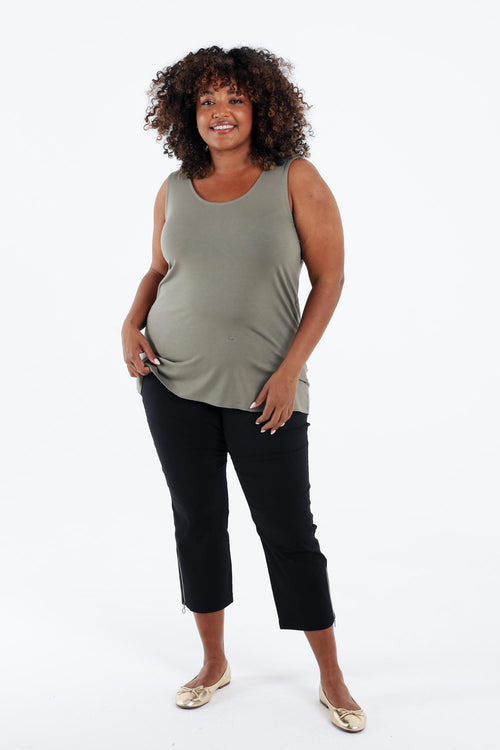 Débardeur uni en viscose-Paprika-9