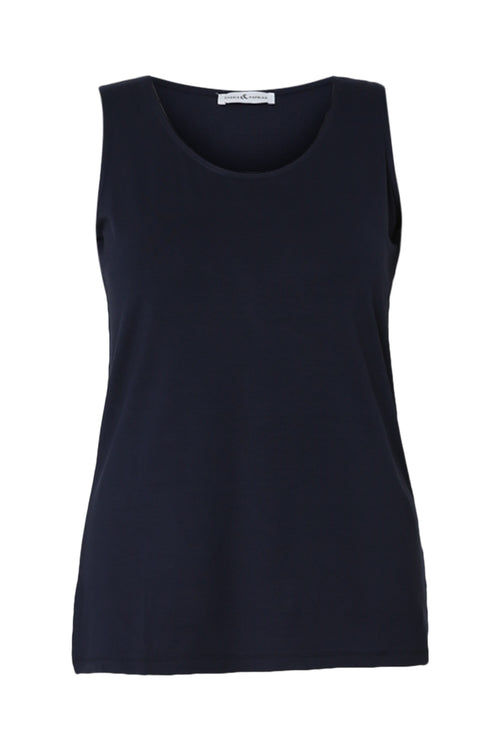 Débardeur uni en viscose-Paprika-10