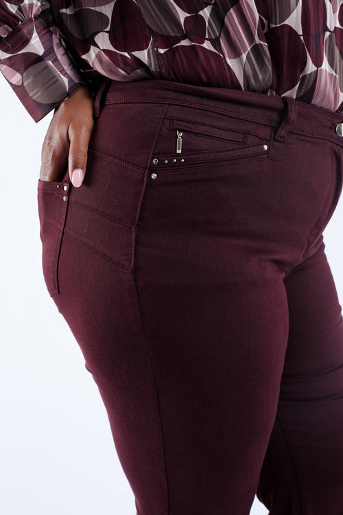 Pantalon droit Mia L 32-Paprika-4