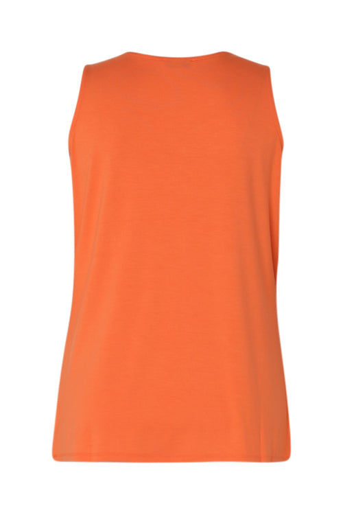 Débardeur uni en viscose-Paprika-11