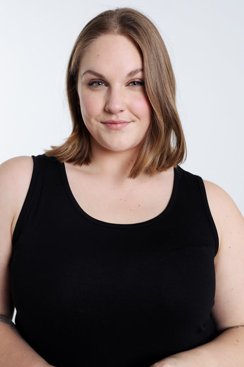 Débardeur uni en viscose-Paprika-3