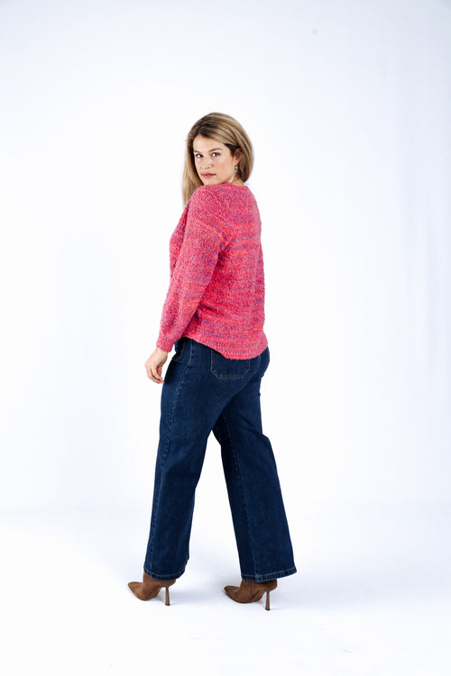 Pull maille bouclette-Paprika-2
