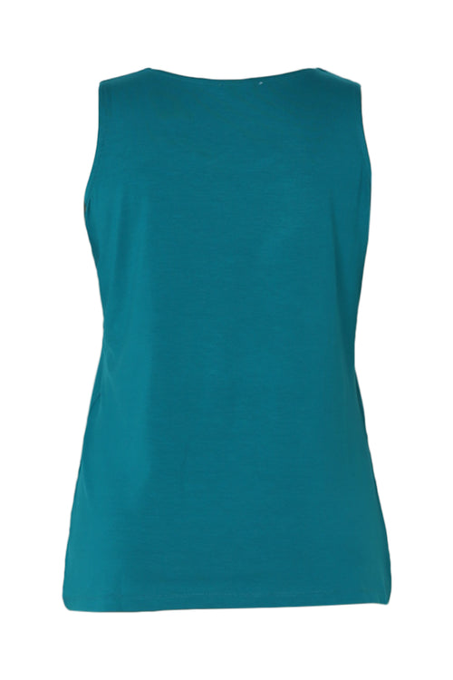 Débardeur uni en viscose-Paprika-11