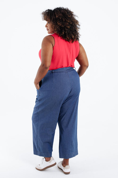 Débardeur uni en viscose-Paprika-2