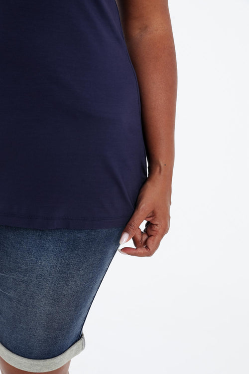 Débardeur uni en viscose-Paprika-6