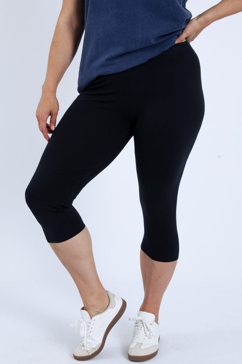 Corsaire legging en coton uni-Paprika-1