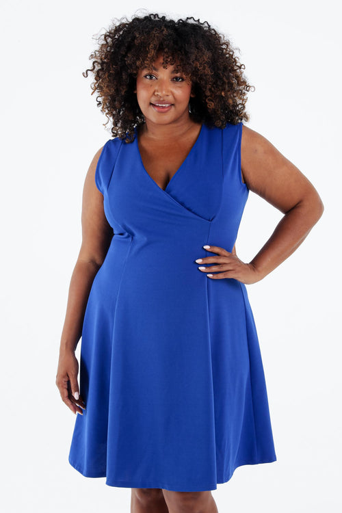 Robe patineuse unie-Paprika-1