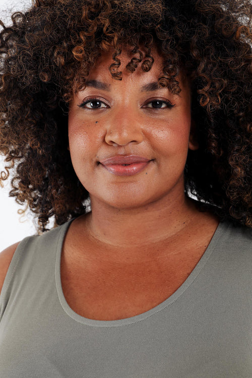 Débardeur uni en viscose-Paprika-3