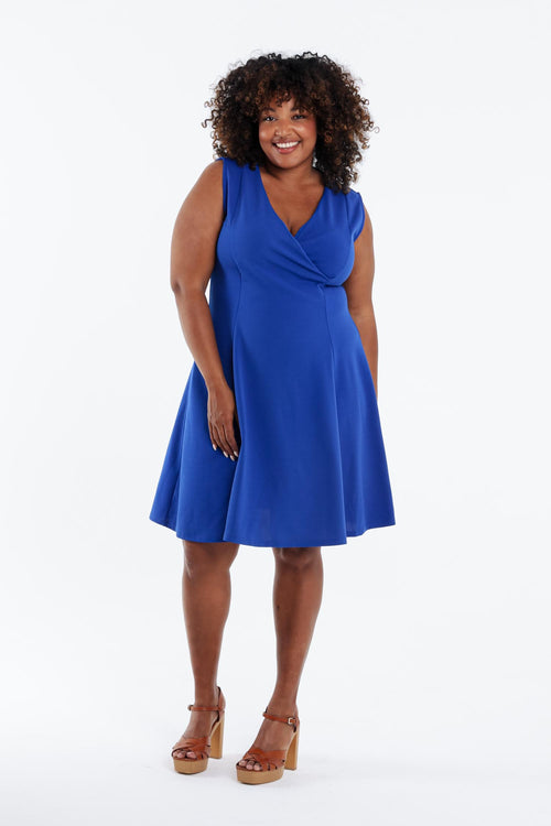 Robe patineuse unie-Paprika-8