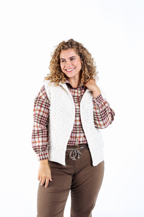 Gilet sans manches uni-Paprika-2