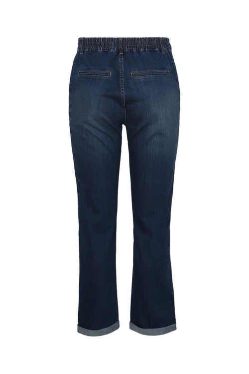 Jeans 7/8 avec revers-Paprika-10