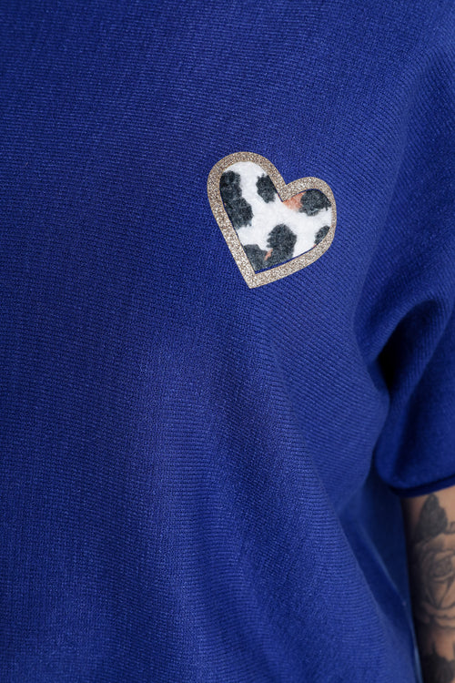 Pull cape uni avec coeur-Paprika-4