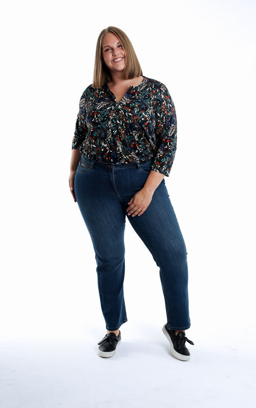 Jeans droit Mia L32-Paprika-6