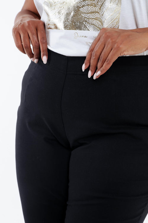 Pantalon bengaline 3/4 uni-Paprika-4