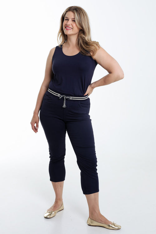Jegging 3/4 uni-Paprika-9