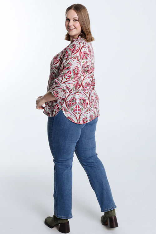Blouse Imprimé cachemire-Paprika-2