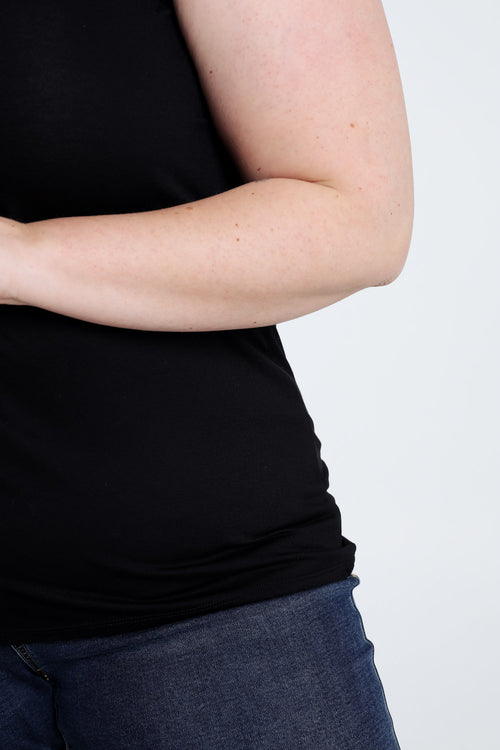 Débardeur uni en viscose-Paprika-5