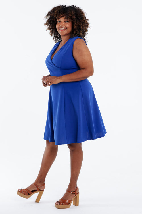 Robe patineuse unie-Paprika-9