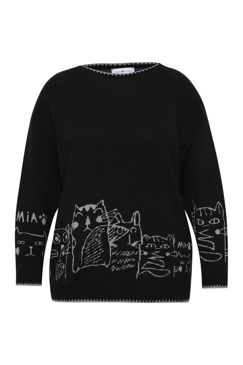 Pull imprimé chats-Paprika-7