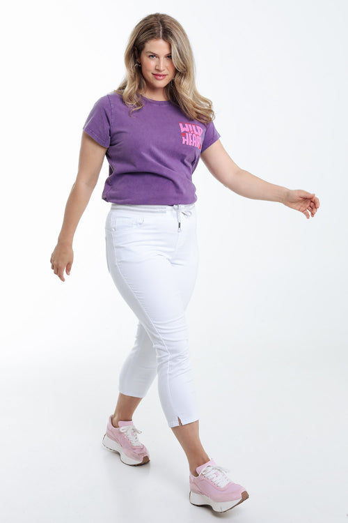 Jegging 3/4 uni-Paprika-9