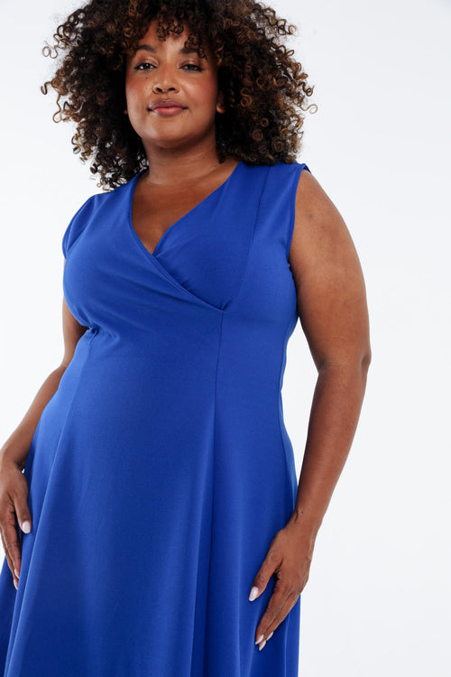 Robe patineuse unie-Paprika-6