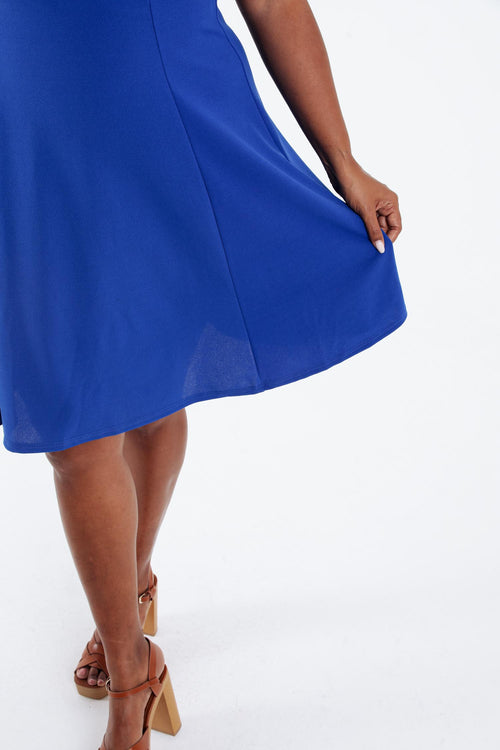 Robe patineuse unie-Paprika-5