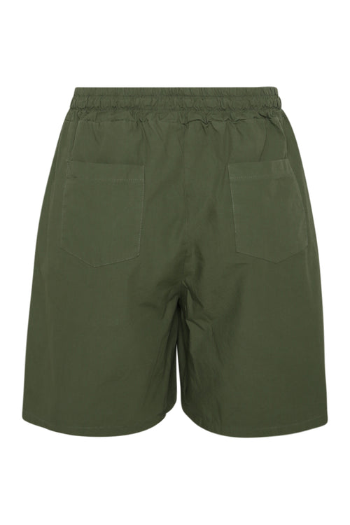 Short en coton uni-Paprika-11