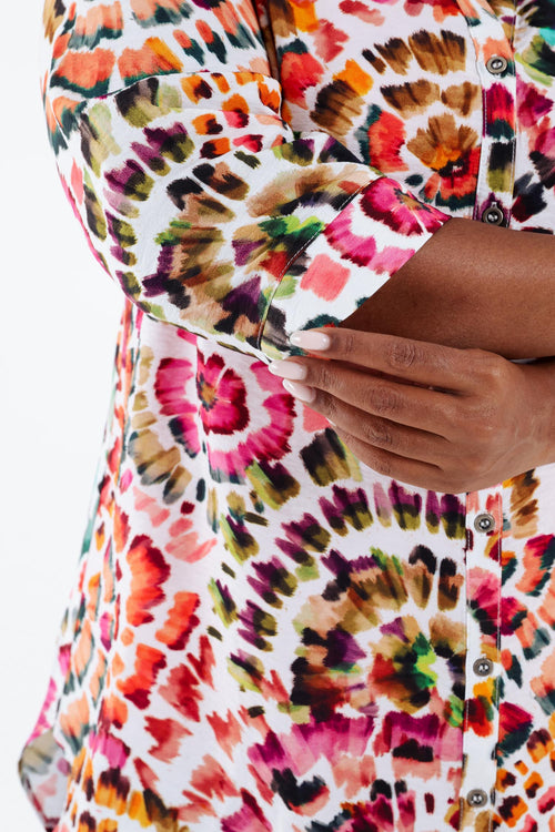 Chemise longue en viscose-Paprika-5