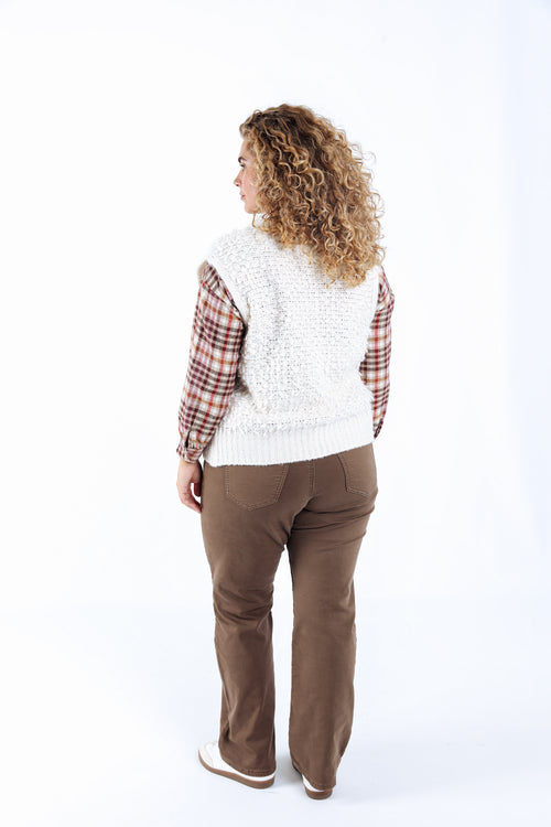 Gilet sans manches uni-Paprika-3