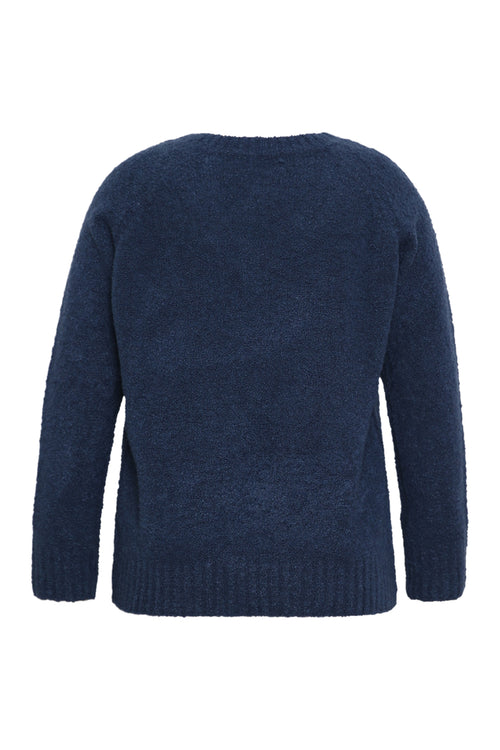 Pull maille bouclette uni-Paprika-8