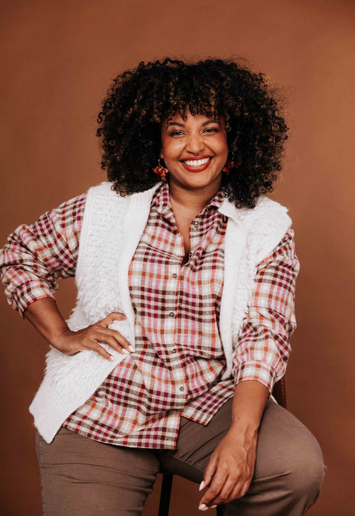 Gilet sans manches uni-Paprika-1