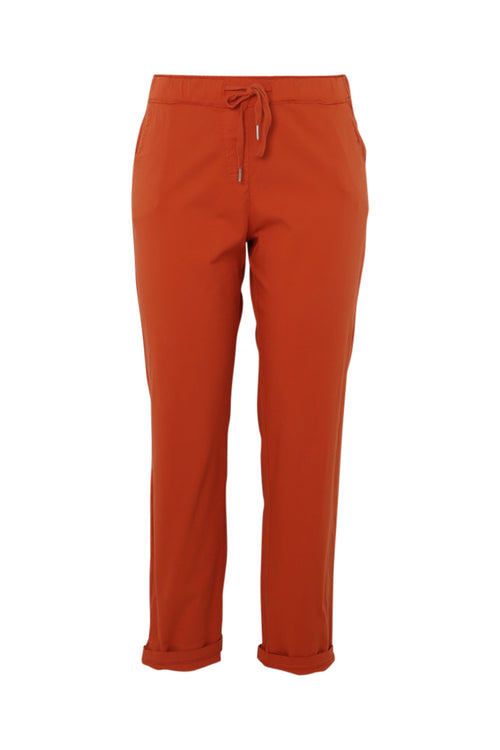 Pantalon chino en coton uni-Paprika-10