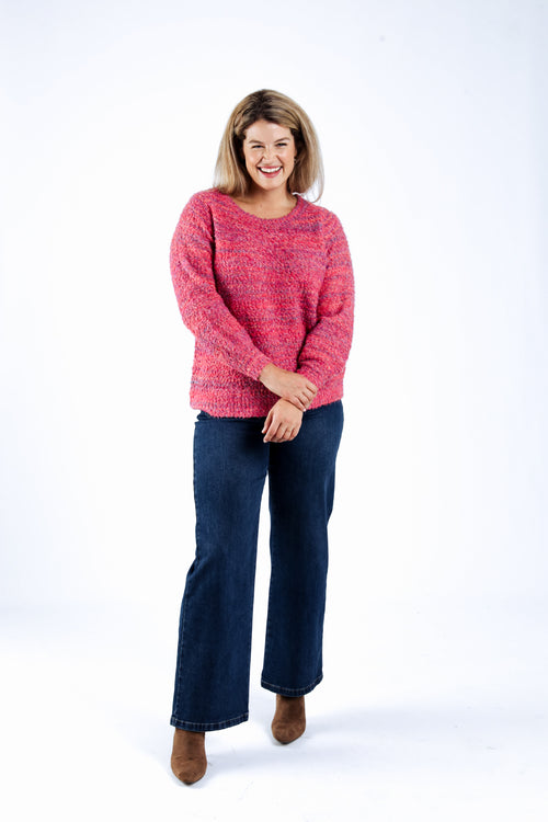 Pull maille bouclette-Paprika-5