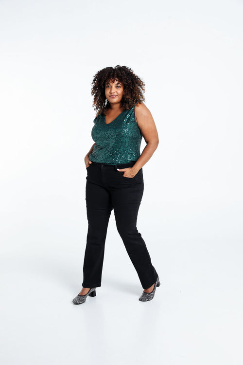 Jeans droit Mia L32-Paprika-8